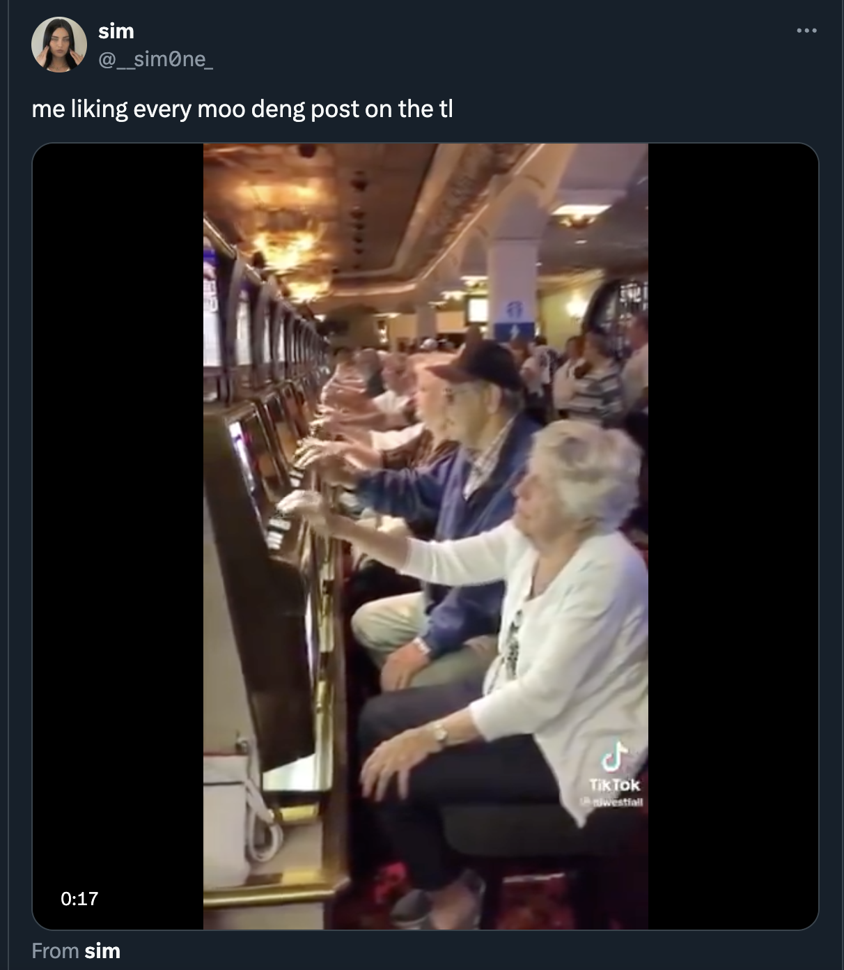 moo deng memes - old people playing slots gif - sim me liking every moo deng post on the ti From sim Tik Tok